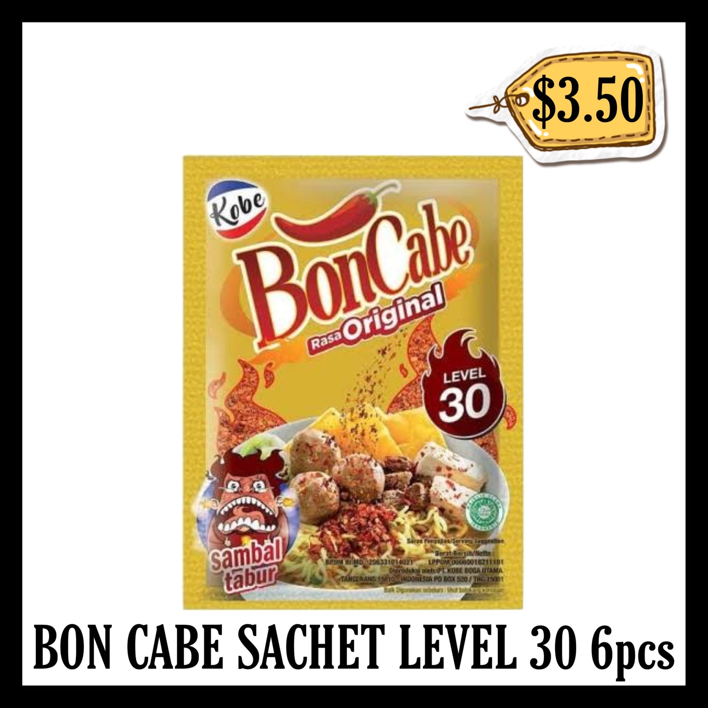 Bon Cabe Sachet Lev 30 6pcs (BB 24 MAR 2027)