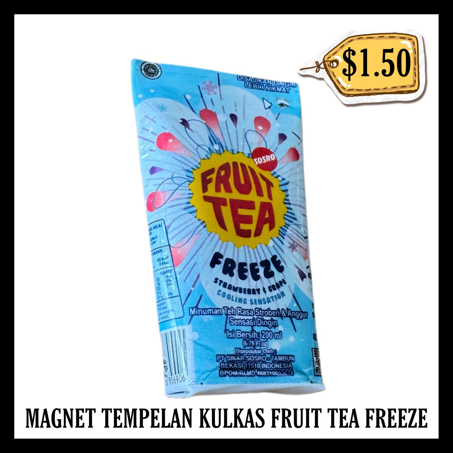 Magnet Tempelan Kulkas Fruit Tea Freeze