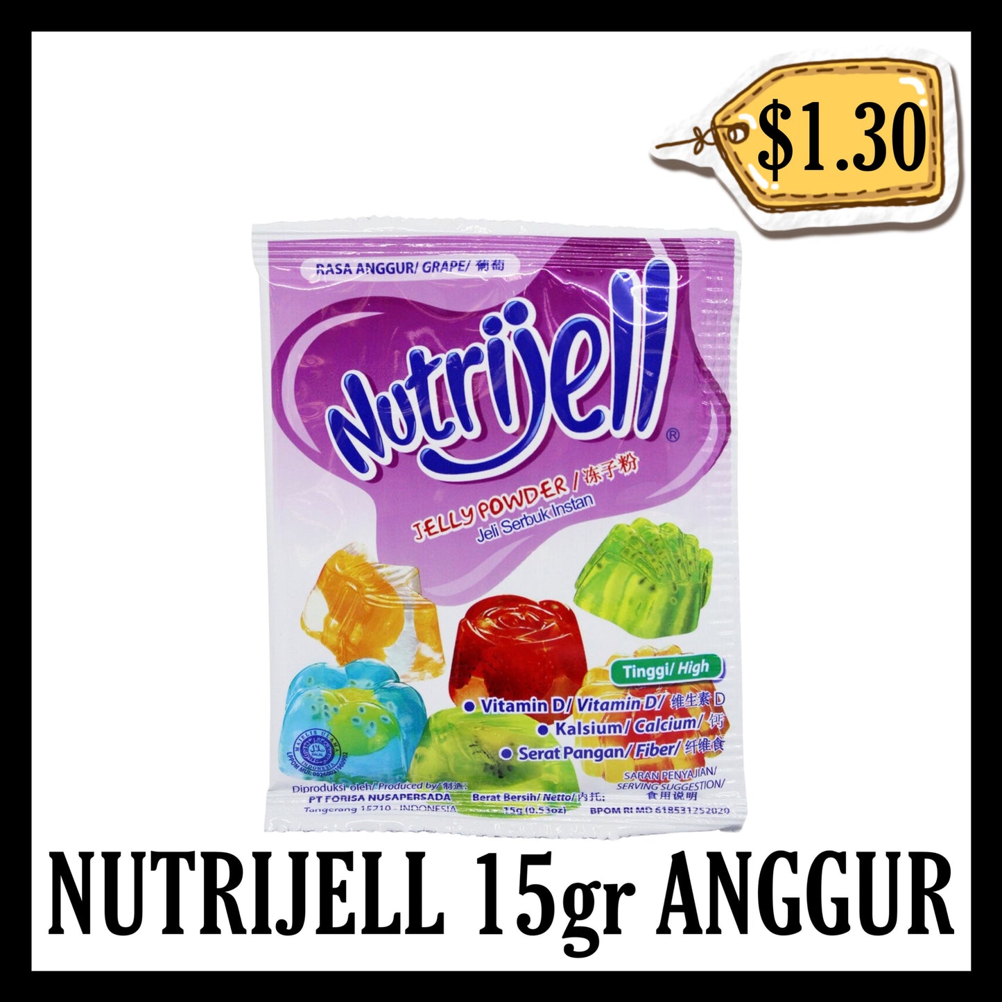 Nutrijell 15gr Anggur (BB END DEC 2025)