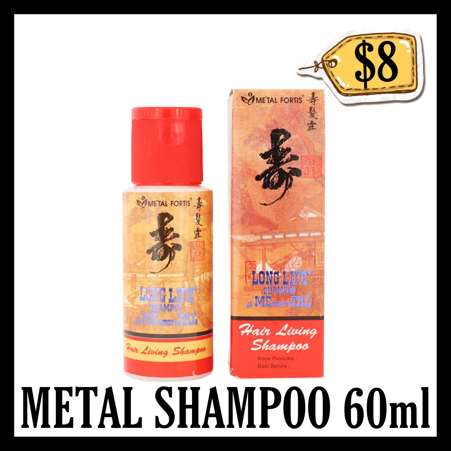 Metal Shampoo 60ml Kecil (BB 08 APR 2027)
