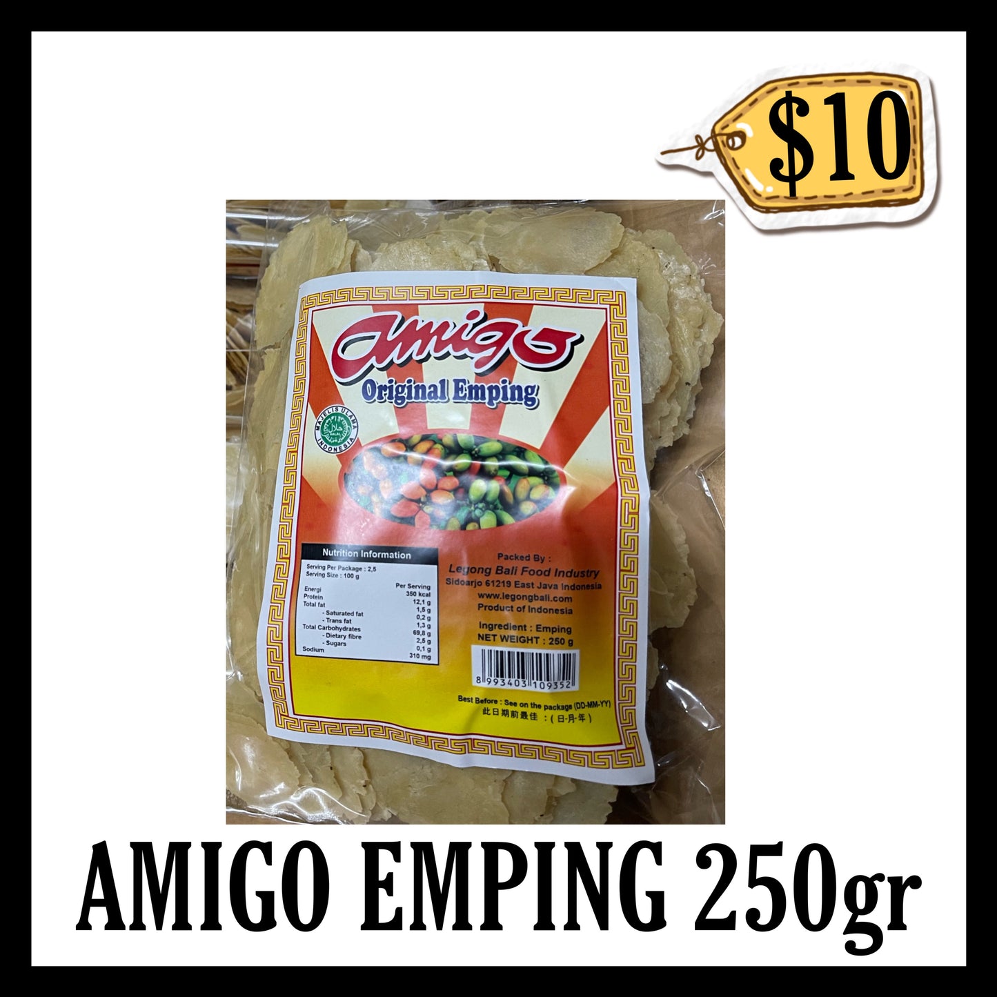 Amigo Emping 250gr (BB END DEC 2026)