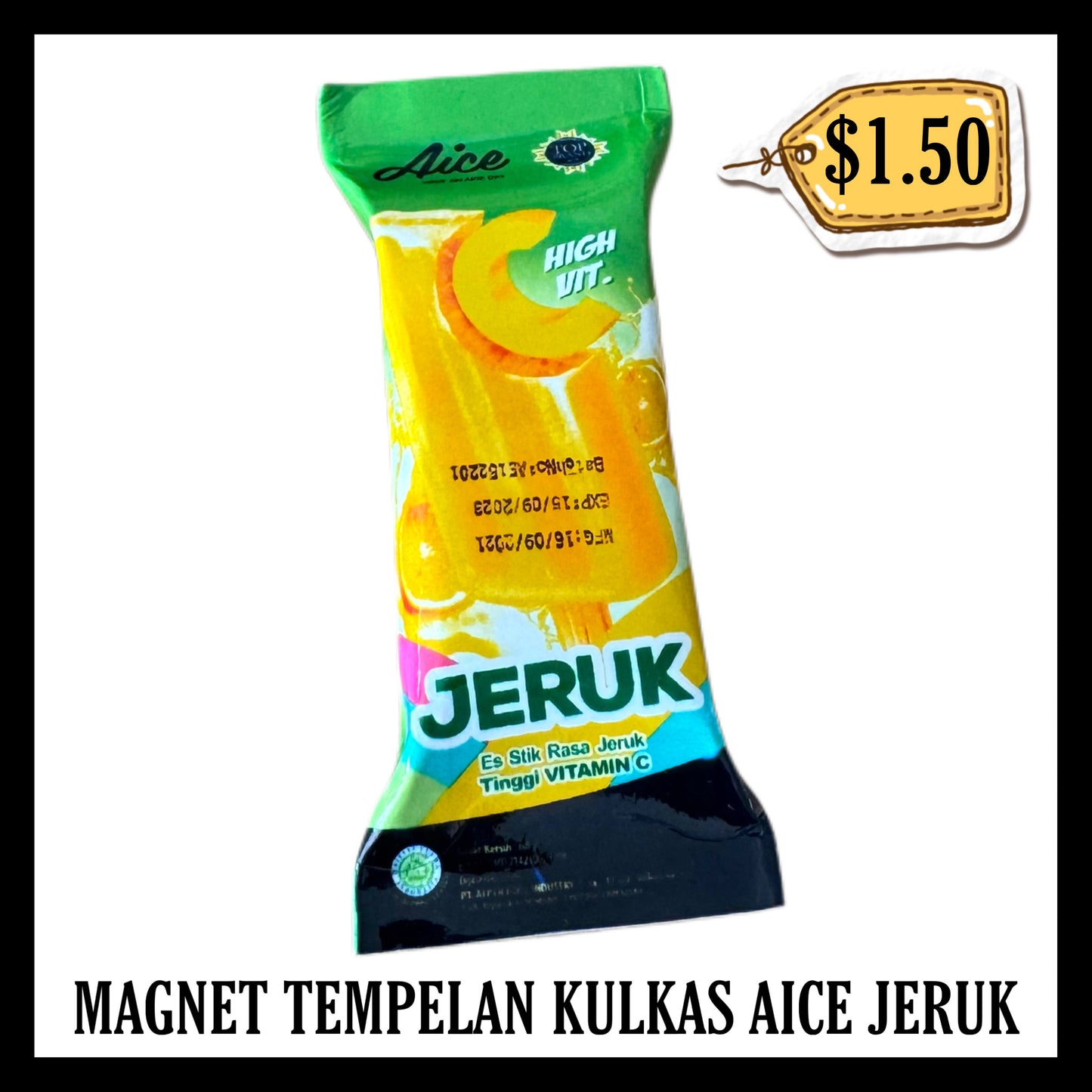 Magnet Tempelan Kulkas Aice Jeruk