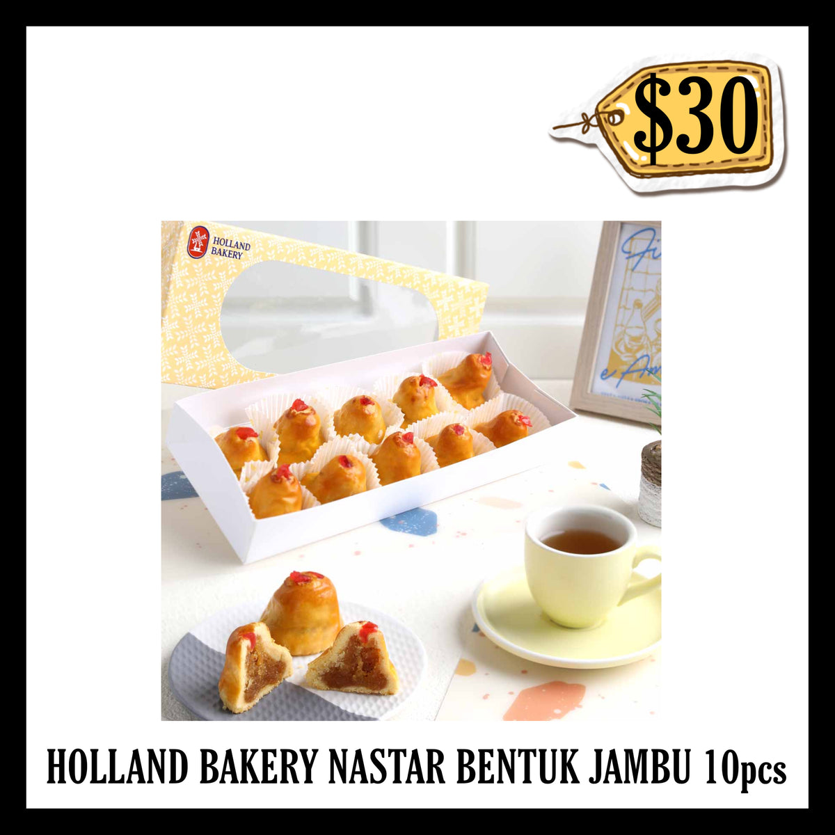 Holland Bakery Nastar Bentuk Jambu Isi 10pcs (BBD 05 NOV 2026)