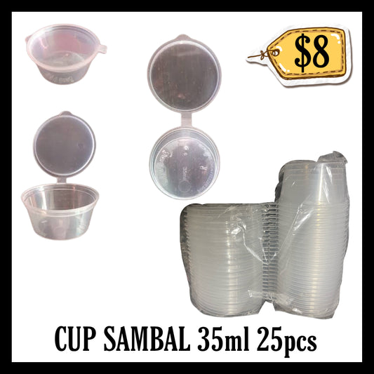 Cup Sauce Sambal 35ml 25pcs