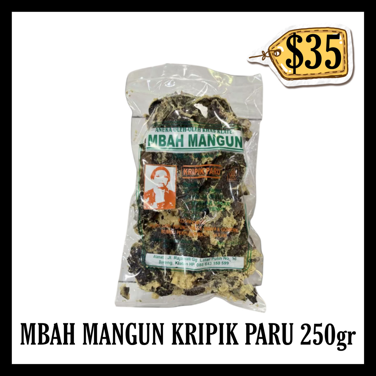 Mbah Mangun Kripik Paru 250gr
