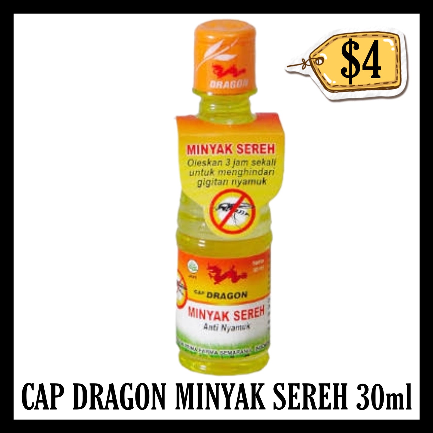 Cap Dragon Minyak Sereh 30ml (BB END DEC 2027)