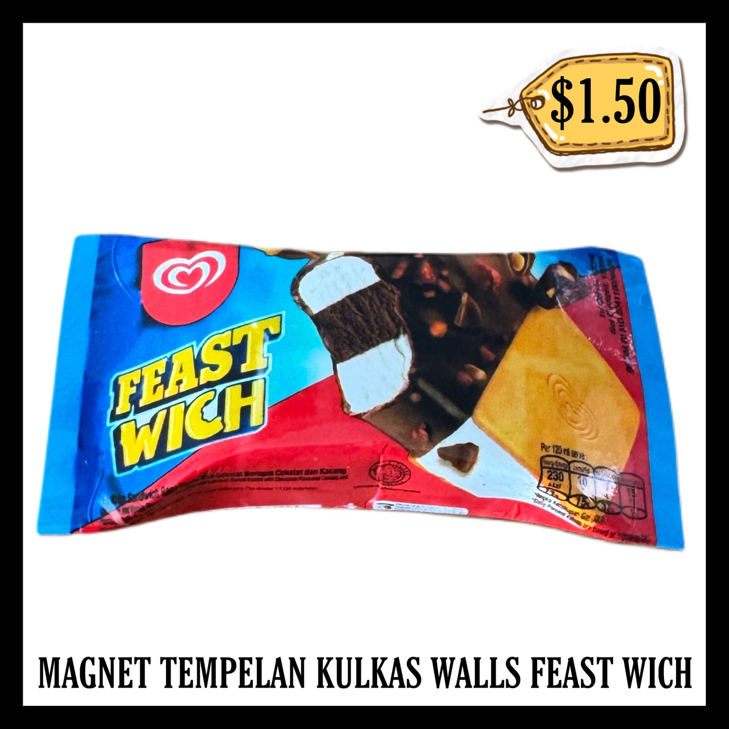 Magnet Tempelan Kulkas Walls Feast Wich