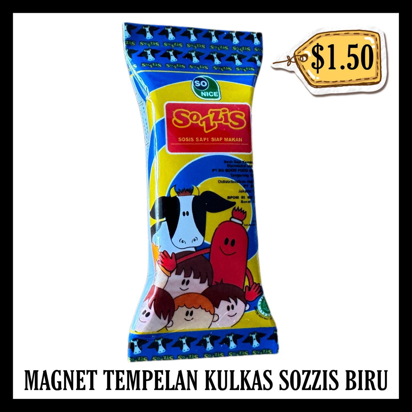 Magnet Tempelan Kulkas Sozzis Biru