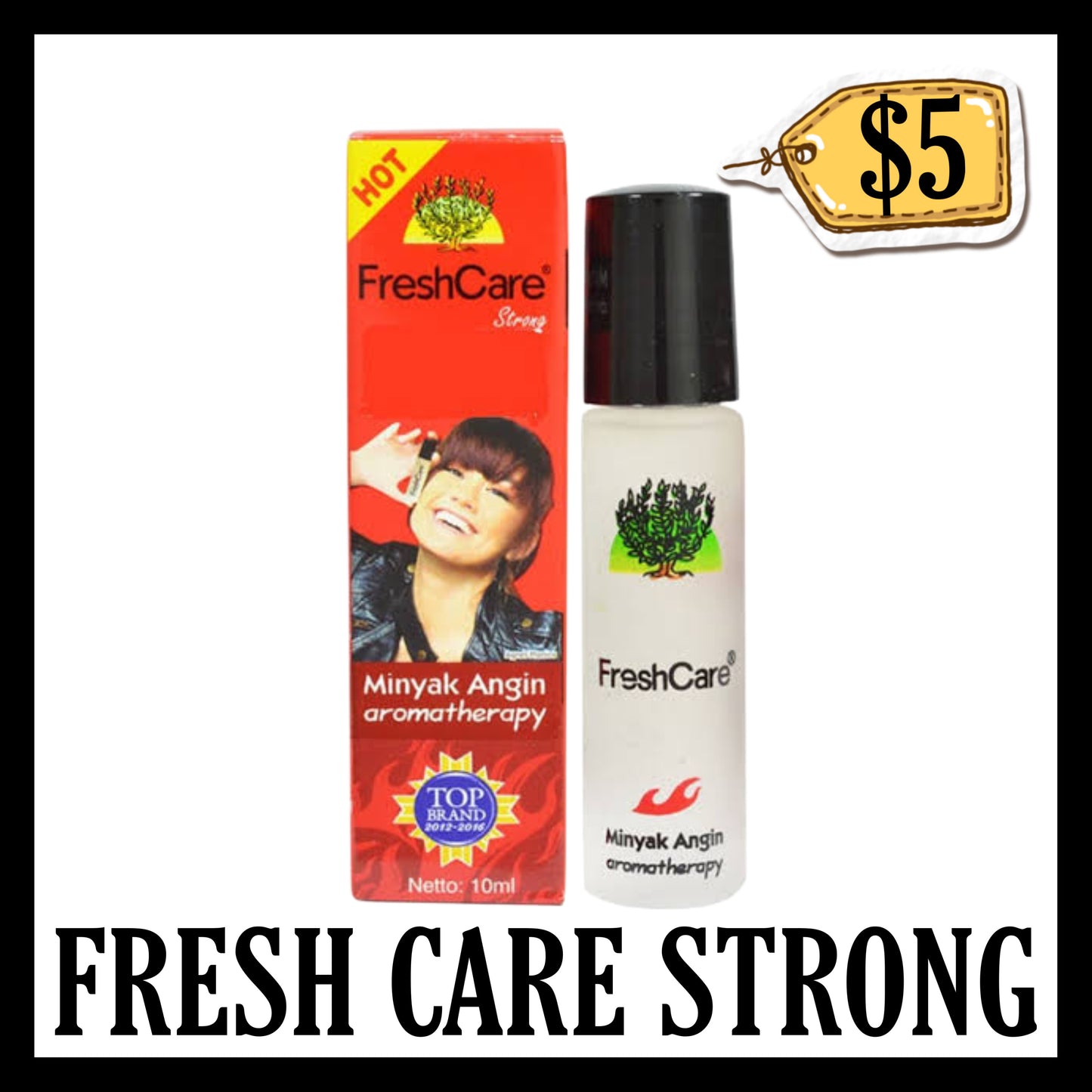 Freshcare Roll On Strong Merah Hot 10ml (BB END FEB 2029)