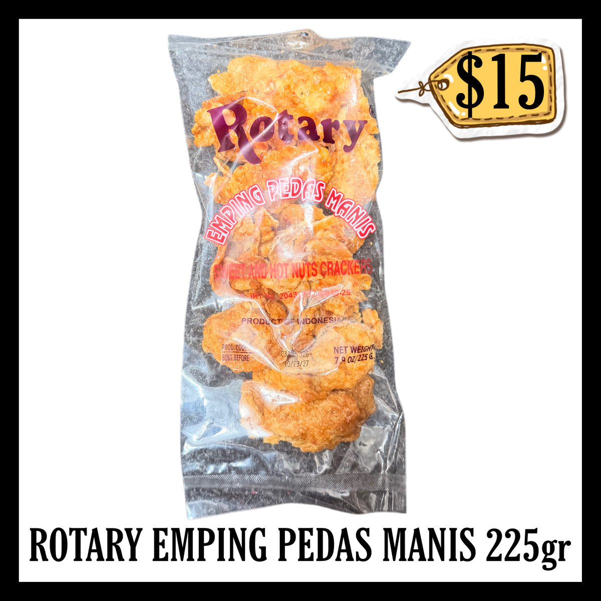 Rotary Emping Pedas Manis 225gr (BBD 10 MAR 2027)