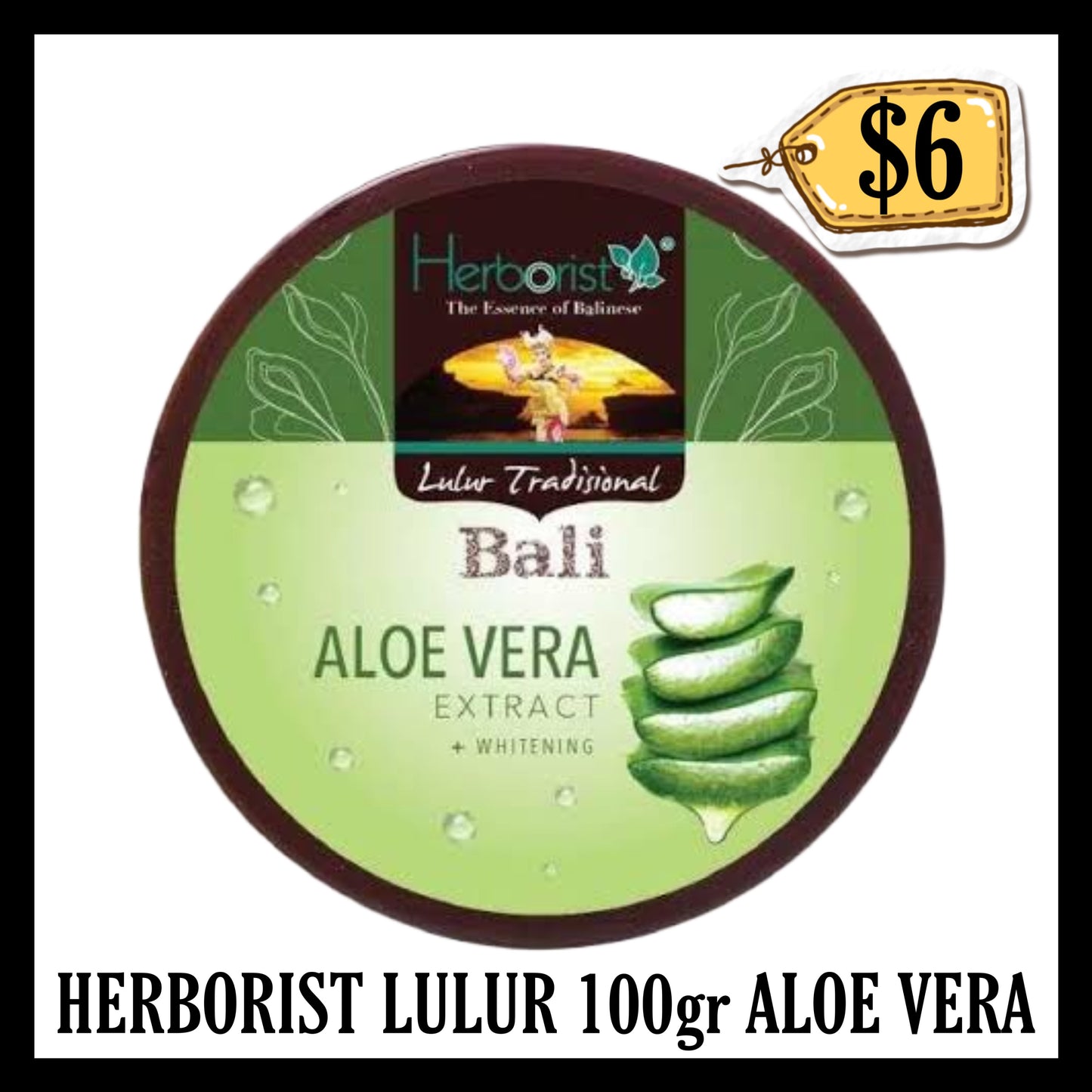 Herborist Lulur 100gr Aloe Vera (BB END JAN 2027)