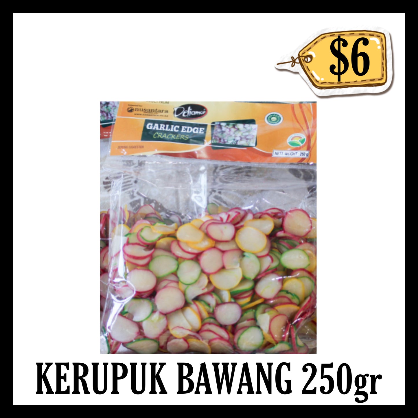 Deliamor Kerupuk Bawang 250gr Warna Warni (BB 04 MAR 2026)