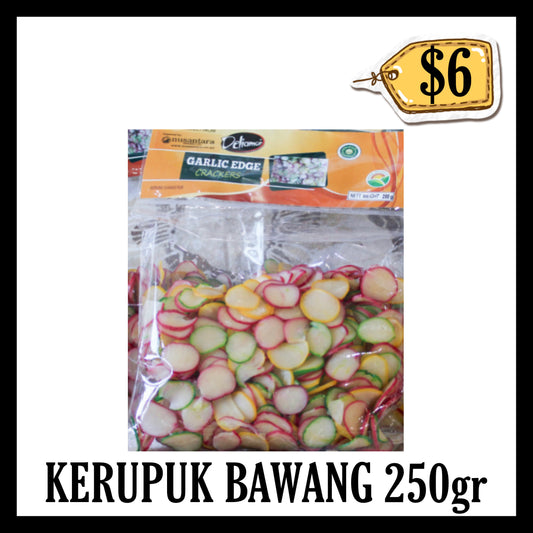 Deliamor Kerupuk Bawang 250gr Warna Warni (BB 10 MAR 2027)