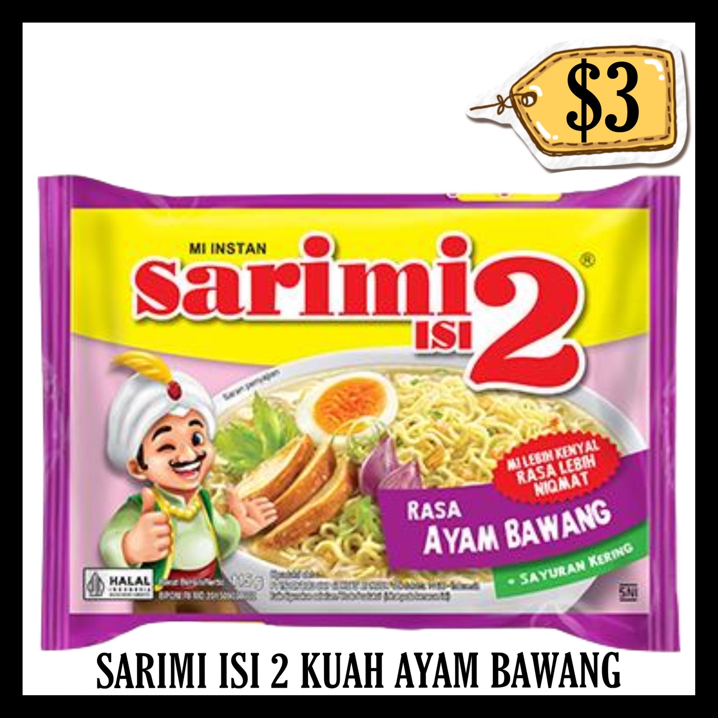 Sarimi Kuah Isi 2 Ayam Bawang (BBD 16 JAN 2027)