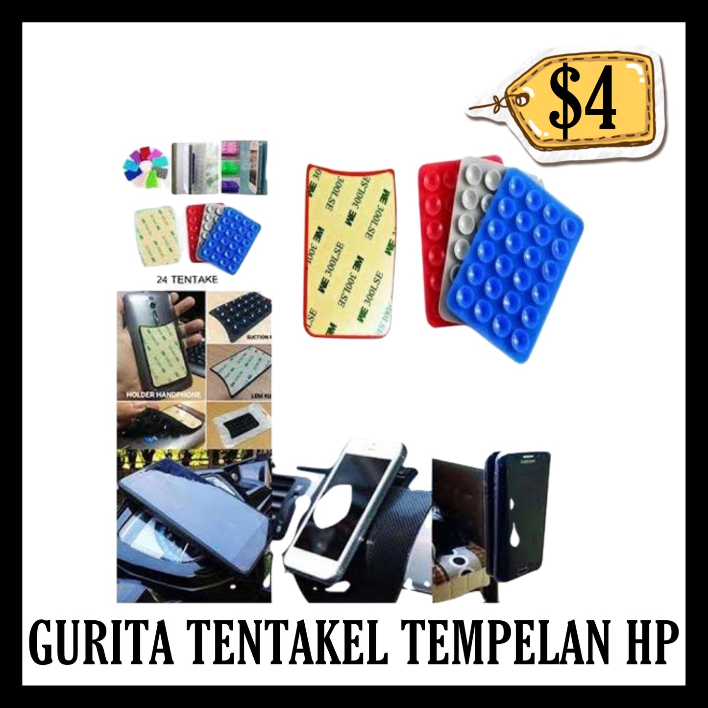 Gurita Tentakel Tempelan Hp