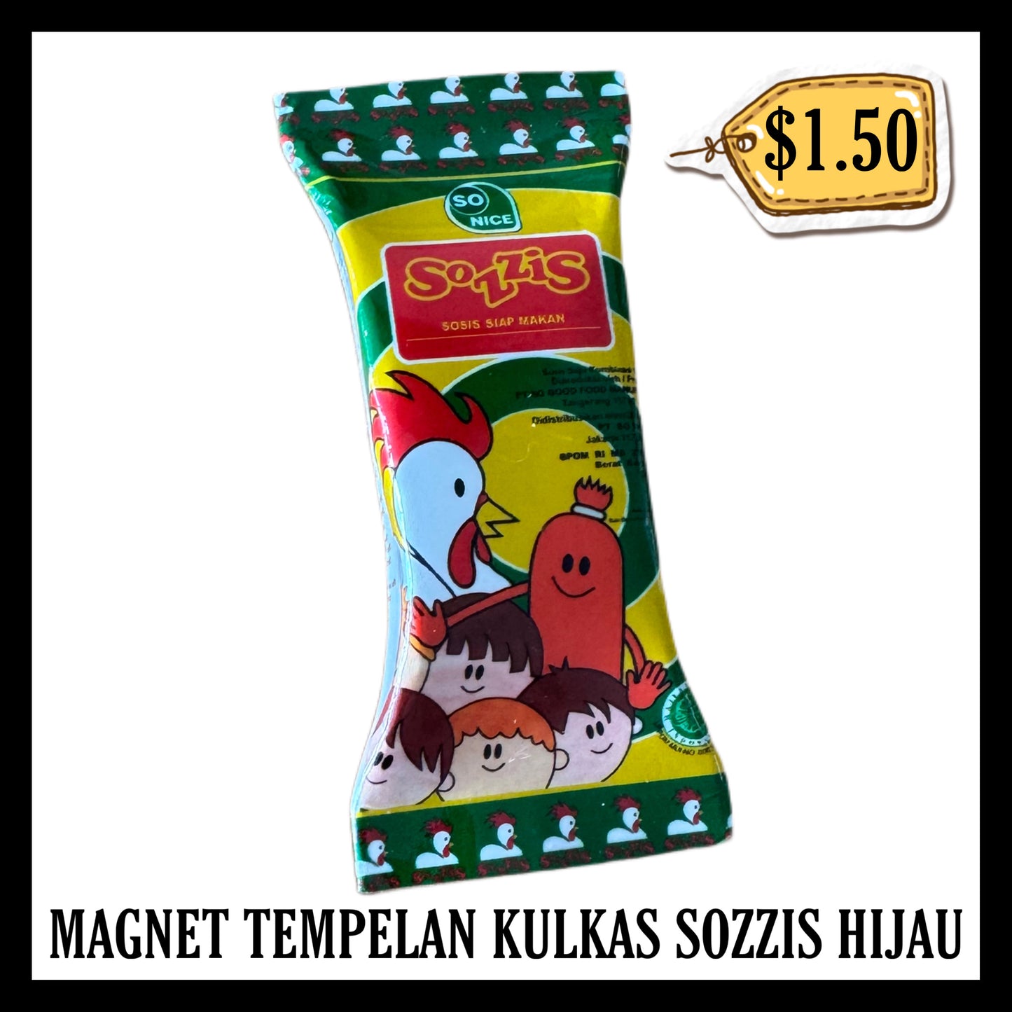 Magnet Tempelan Kulkas Sozzis Hijau