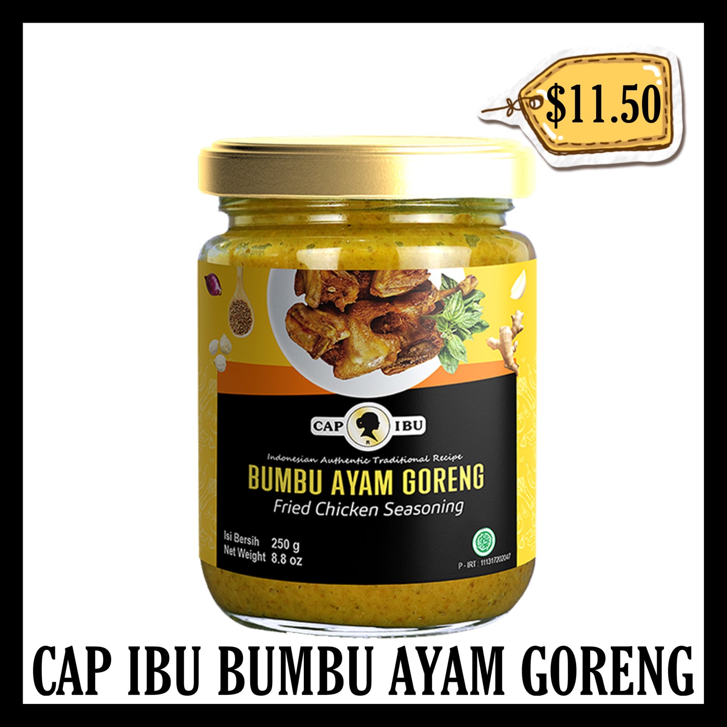 Cap Ibu Bumbu Jar Ayam Goreng (BBD 17 MAR 2027)