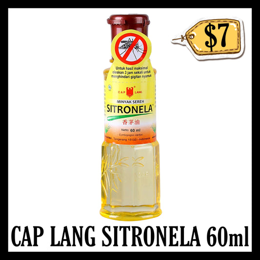 Cap Lang Sitronela 60ml (BB END JUN 2027)