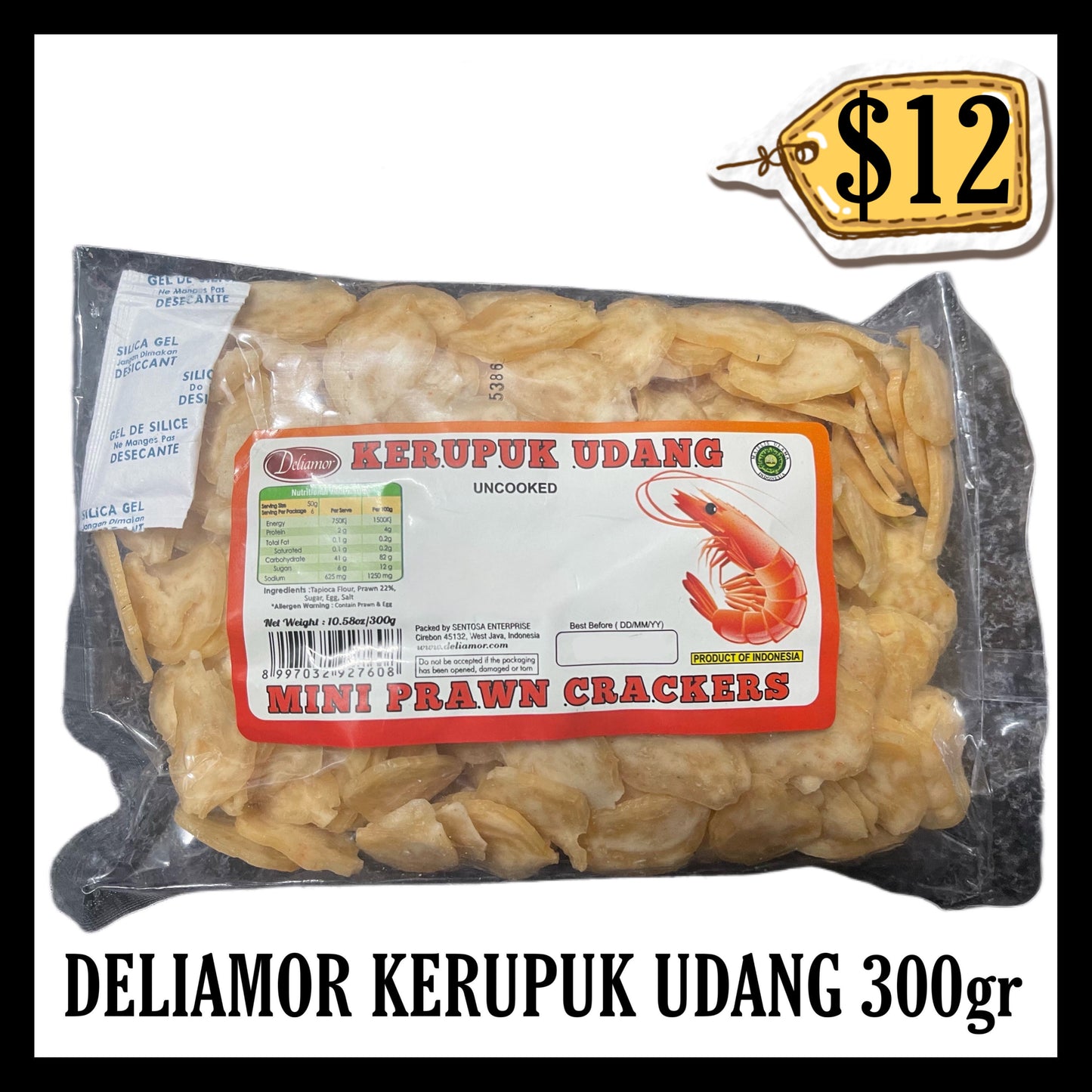 Deliamor Kerupuk Udang 300gr Mini (BBD 10 MAR 2027)