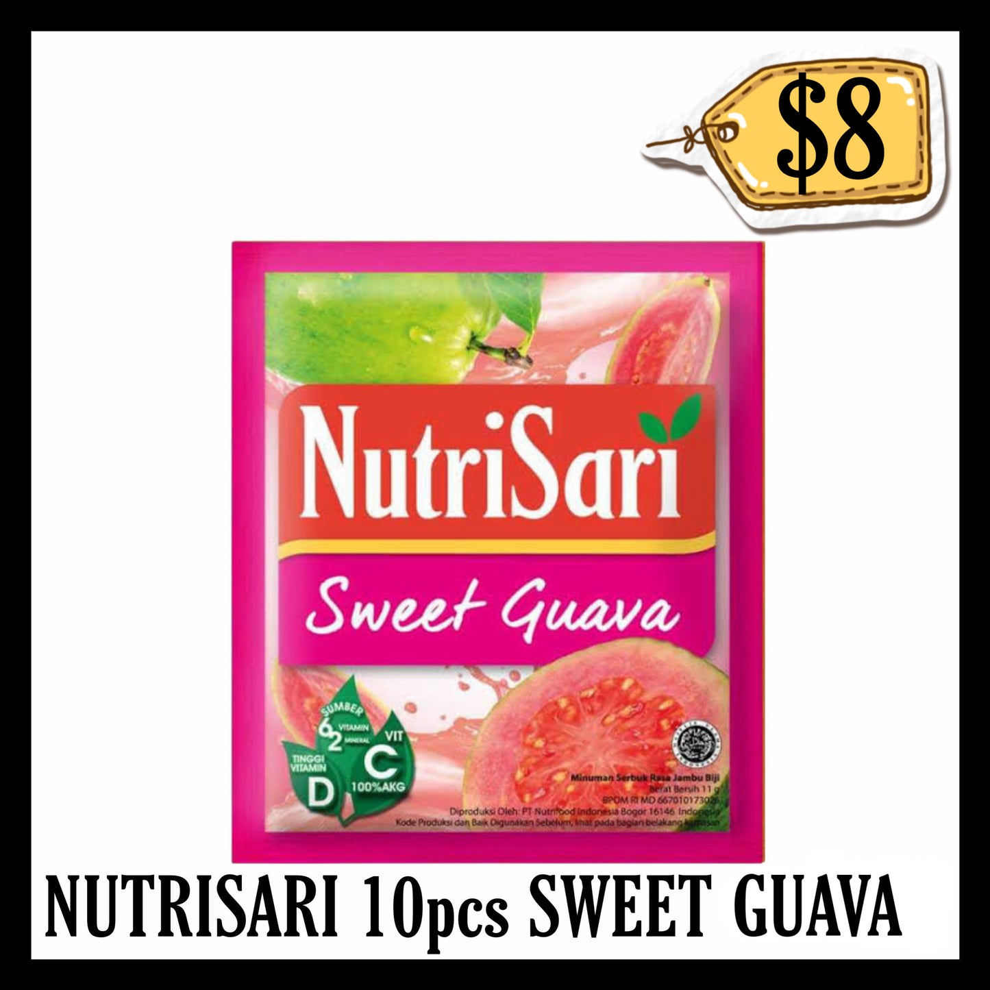 Nutrisari 10pcs Sweet Guava (BBD END APR 2027)
