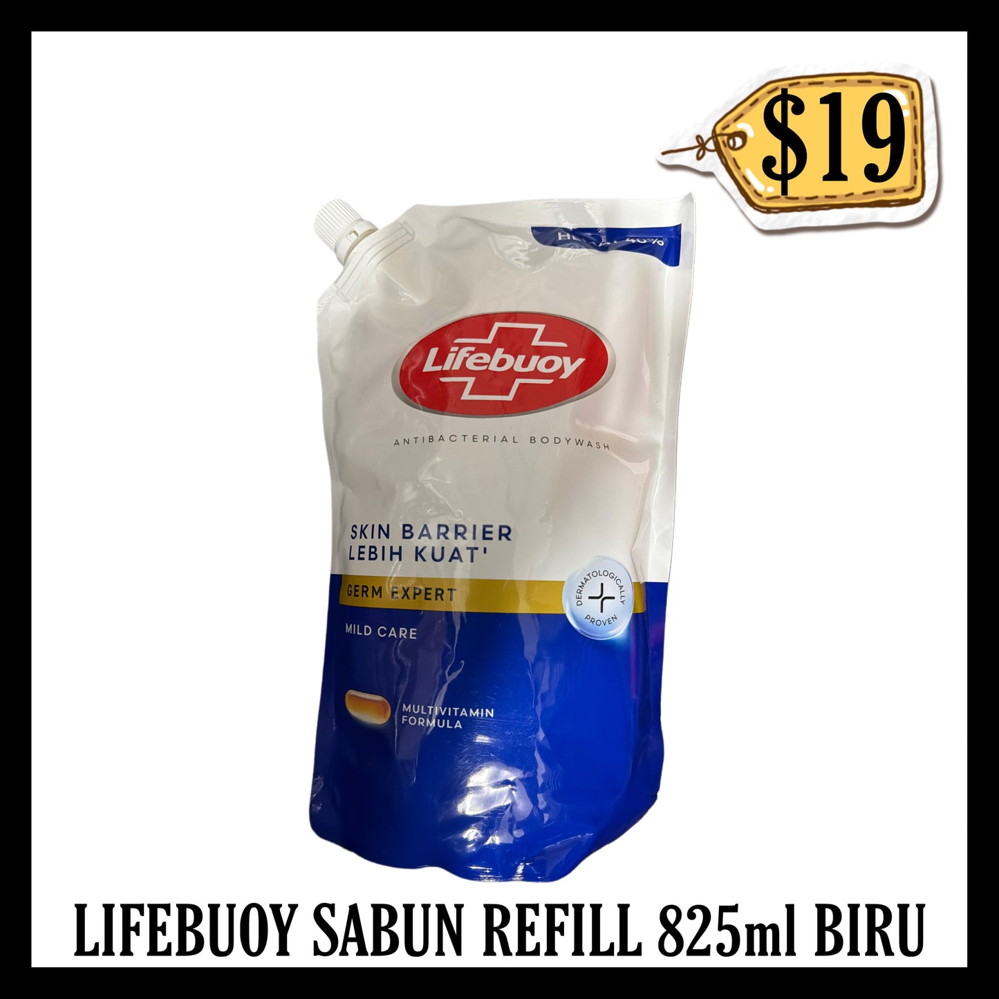 Lifebuoy Sabun Refill 825ml Biru (BBD 25 DEC 2027)