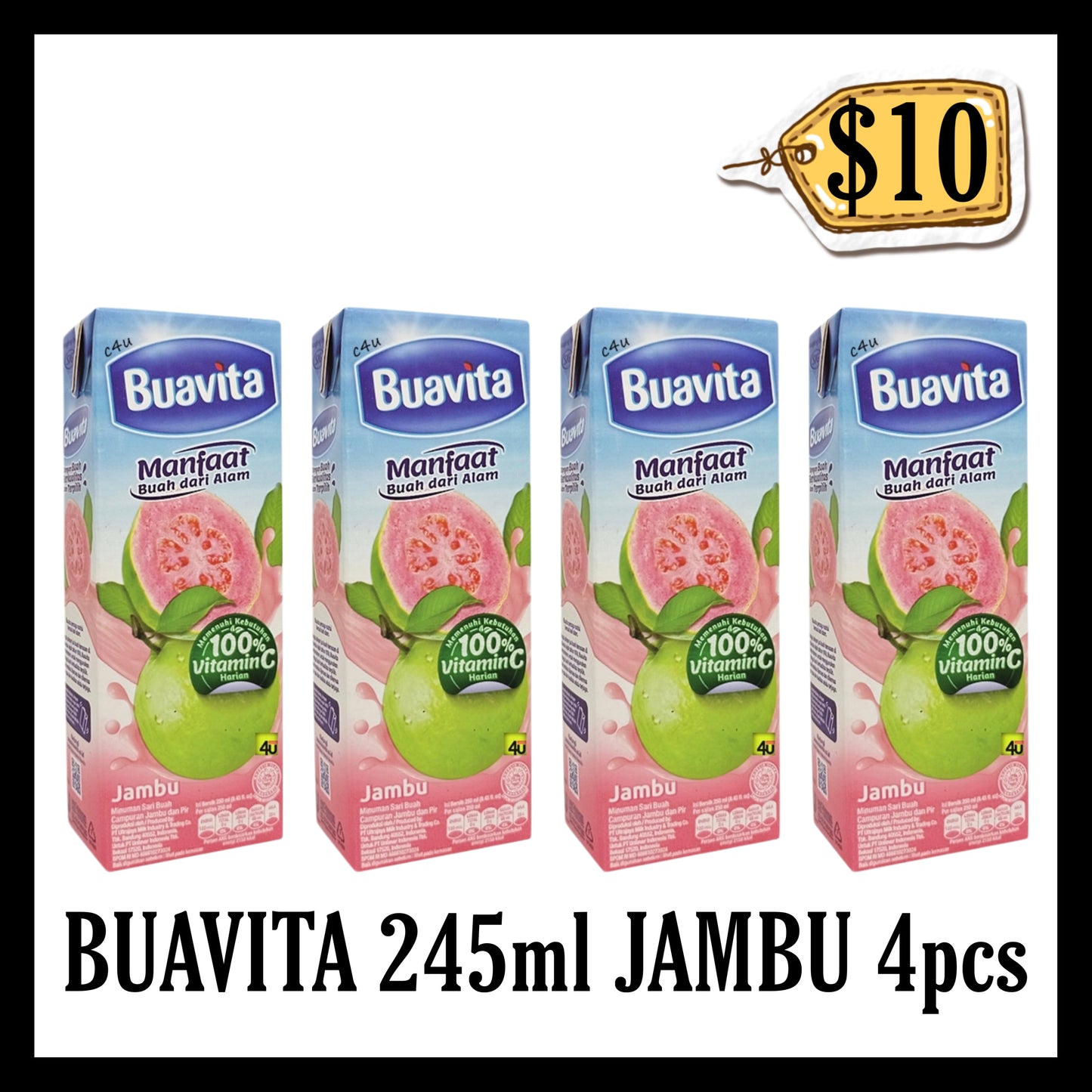Buavita 245ml Jambu 4pcs ($10 BUNDLE DEALS) (BBD 31 OCT 2026)
