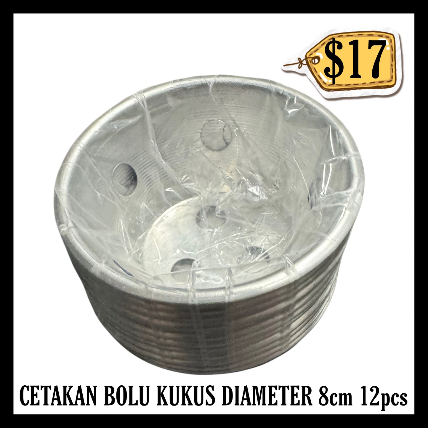 Cetakan Bolu Kukus Diameter 8cm (A) 12pcs