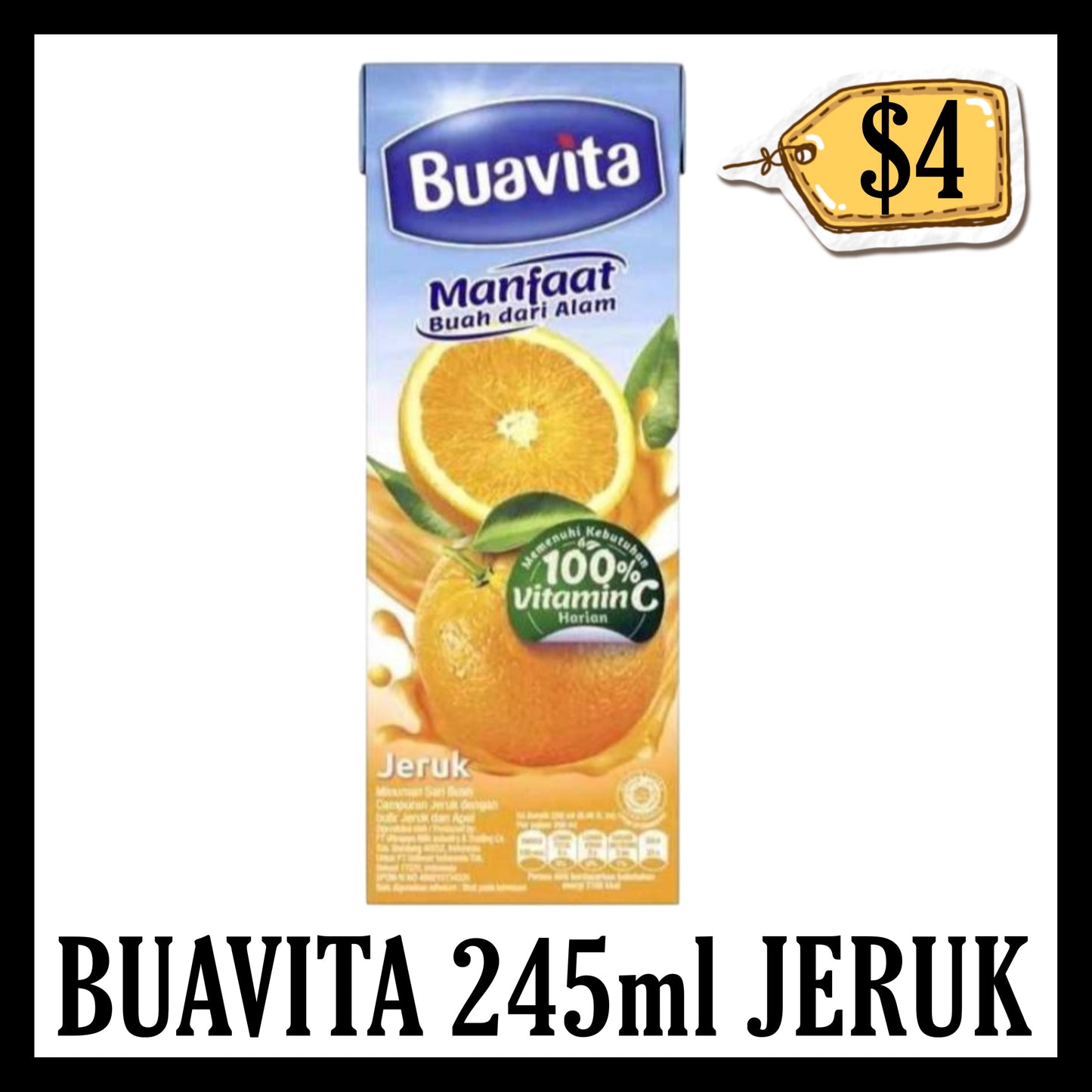 Buavita 245ml Jeruk (BBD 14 NOV 2026)
