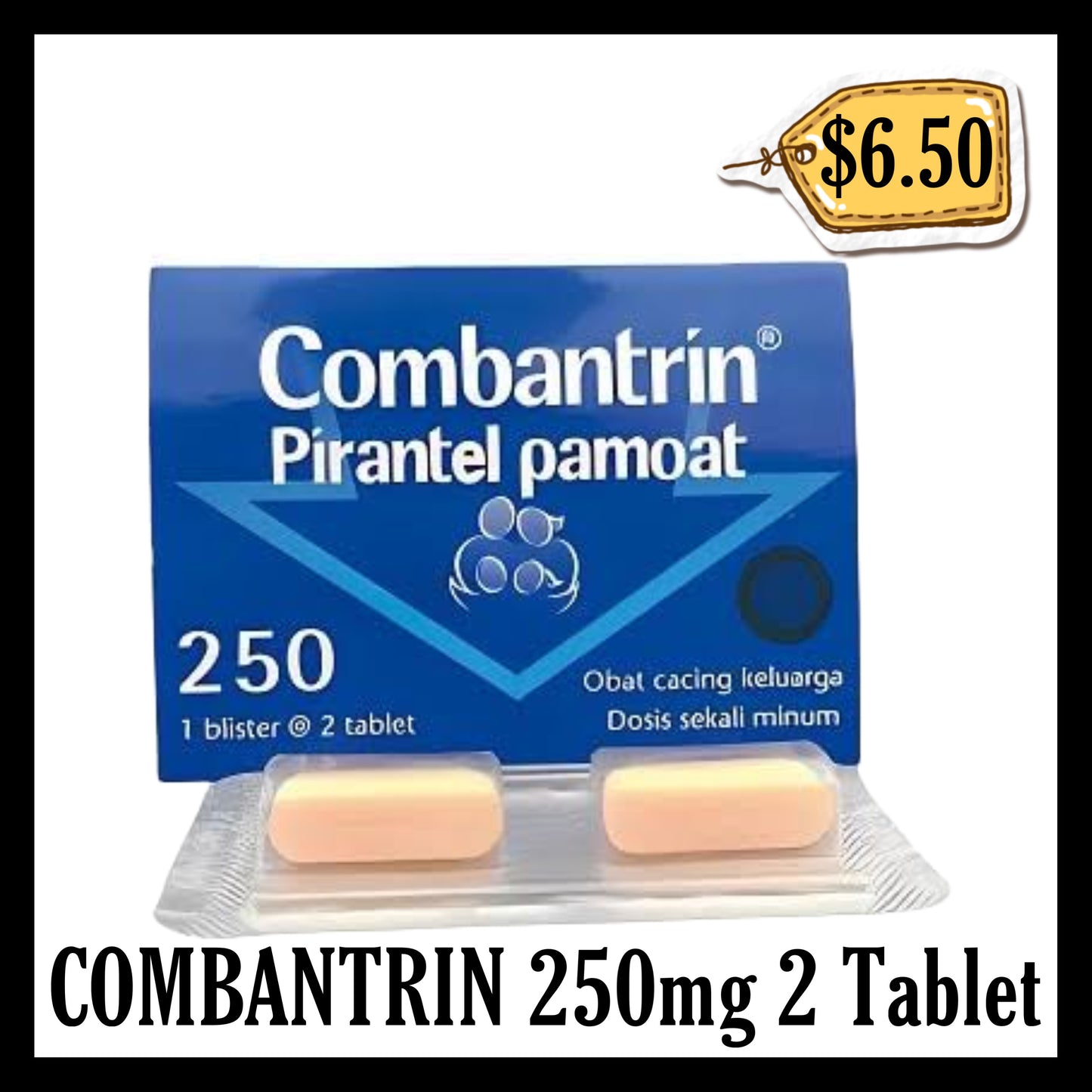 Combantrin 250 (BB END OCT 2026)