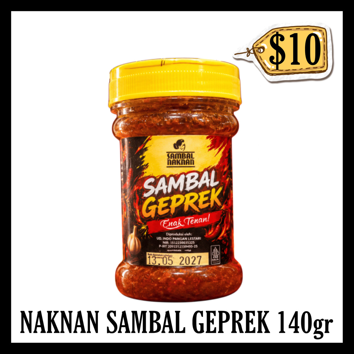 Naknan Sambal Geprek 140gr (BBD 13 MAY 2027)
