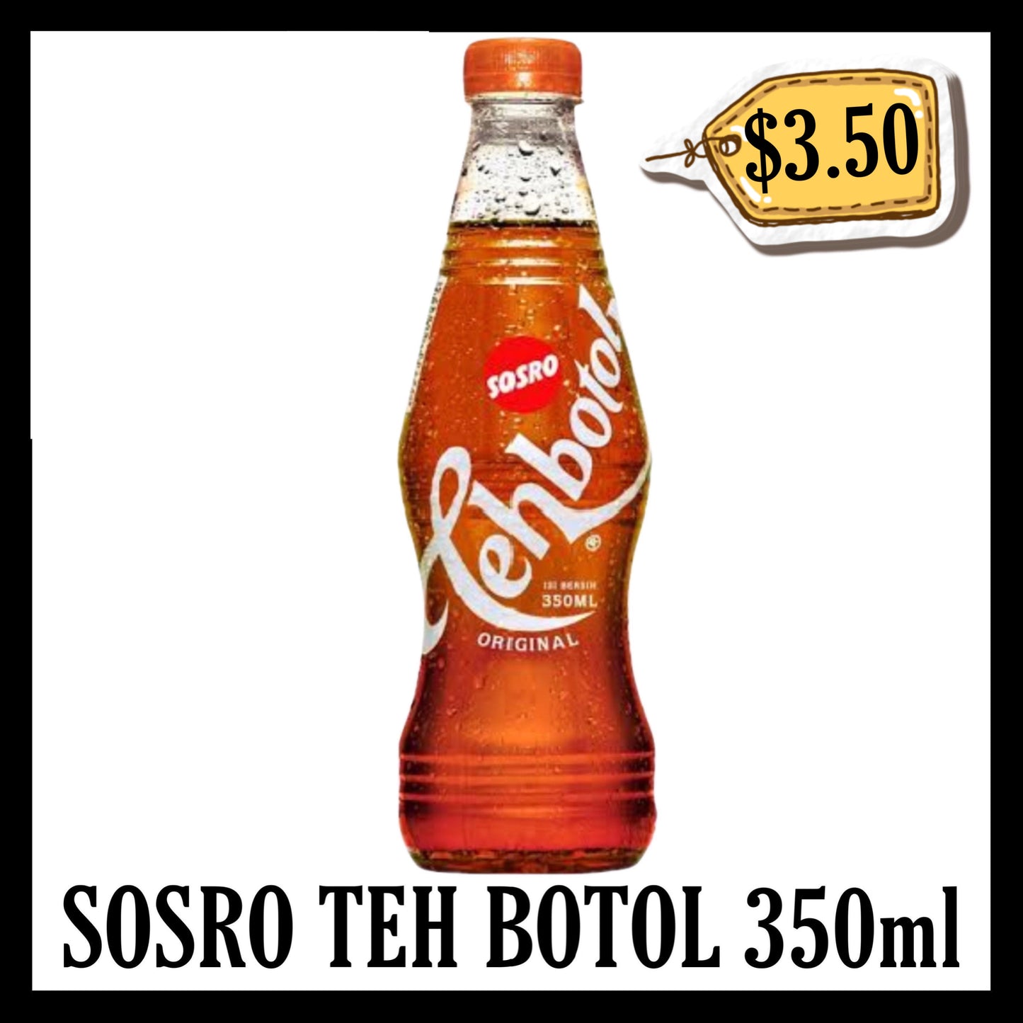 Sosro Teh Botol 350ml Botol Original (BB 12 DEC 2025)