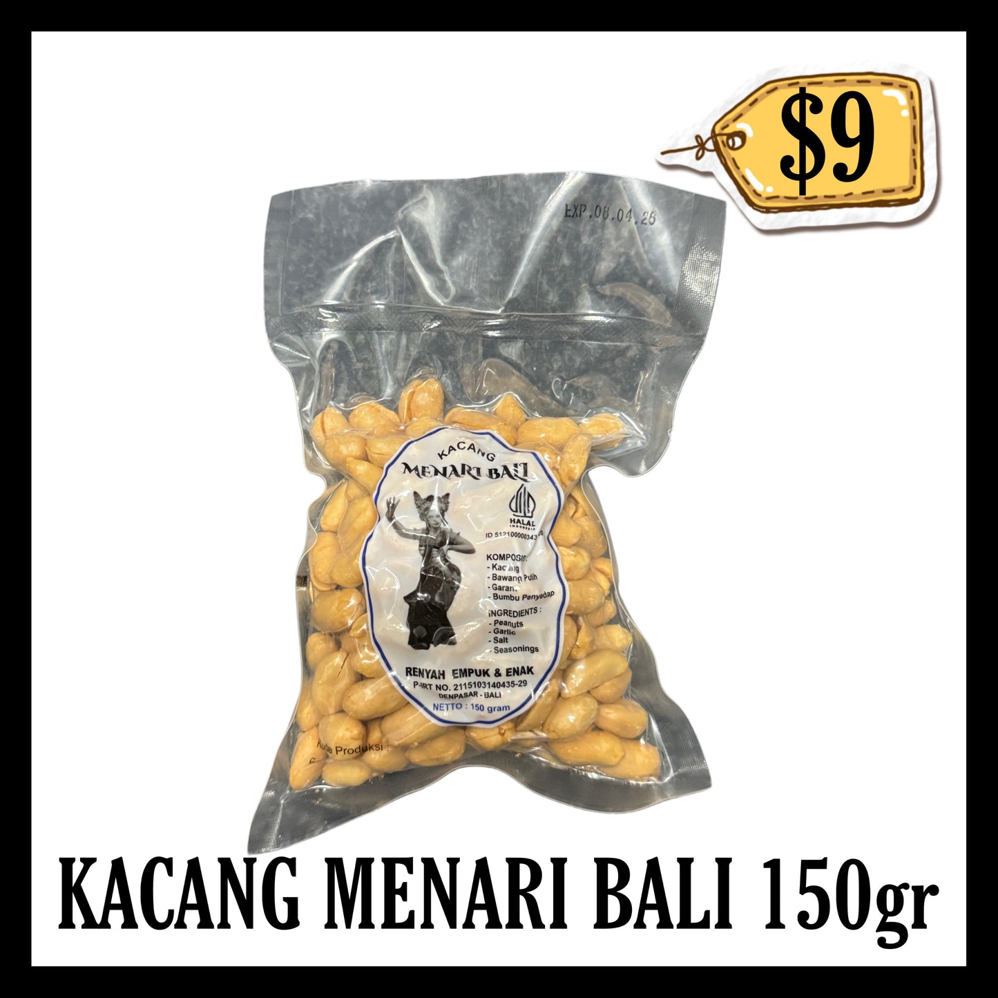 Kacang Menari Bali 150gr (BB 08 APR 2026)