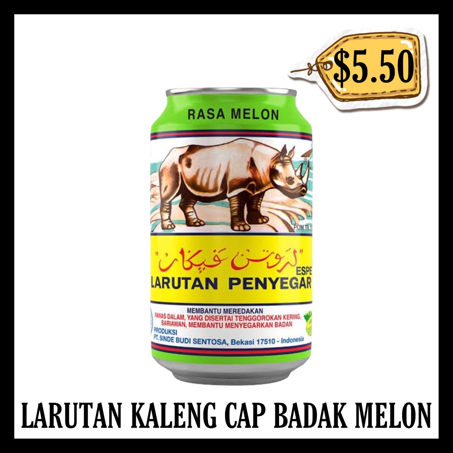 Larutan Cap Badak Kaleng Melon (BBD 28 MAY 2027)