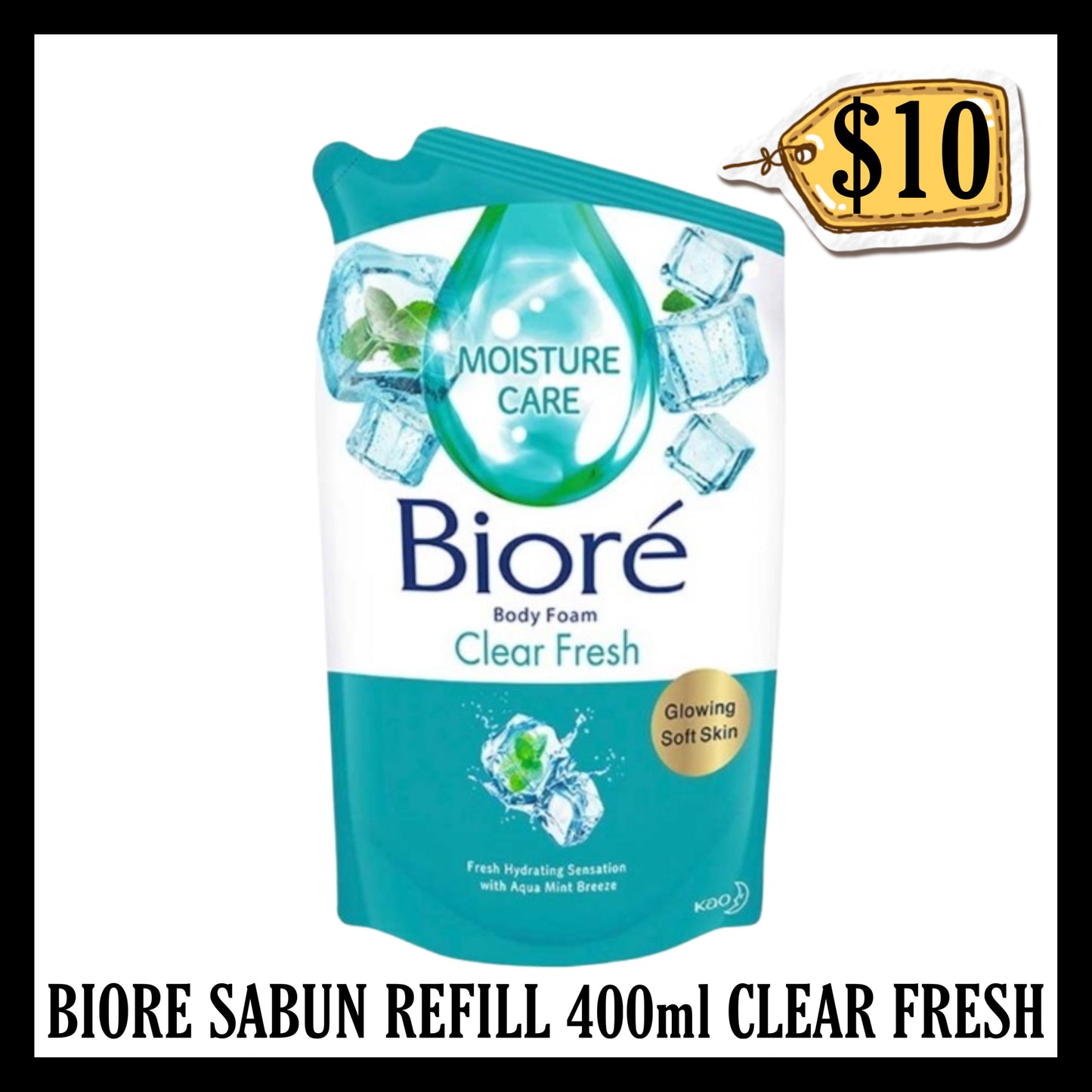 Biore Sabun Refill 400ml Clear Fresh (BB 14 APR 2026)