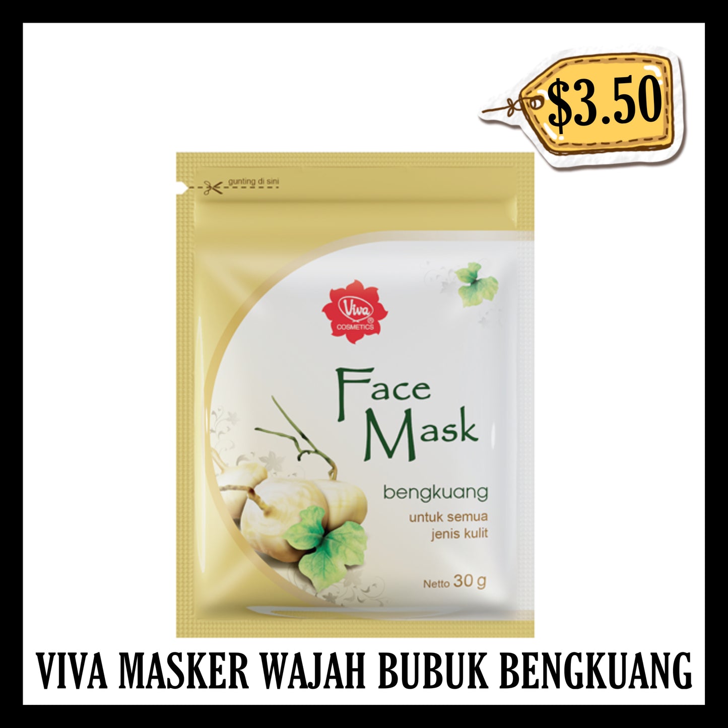 Viva Masker Wajah Bubuk Bengkuang (BB END FEB 2029)