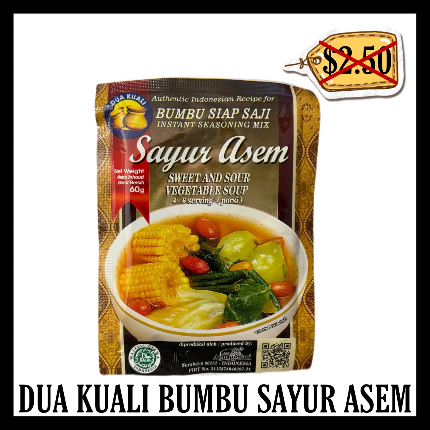 (BLACK FRIDAY SALE 30% OFF) Dua Kuali Bumbu Sayur Asem (BBD 05 JAN 2026)