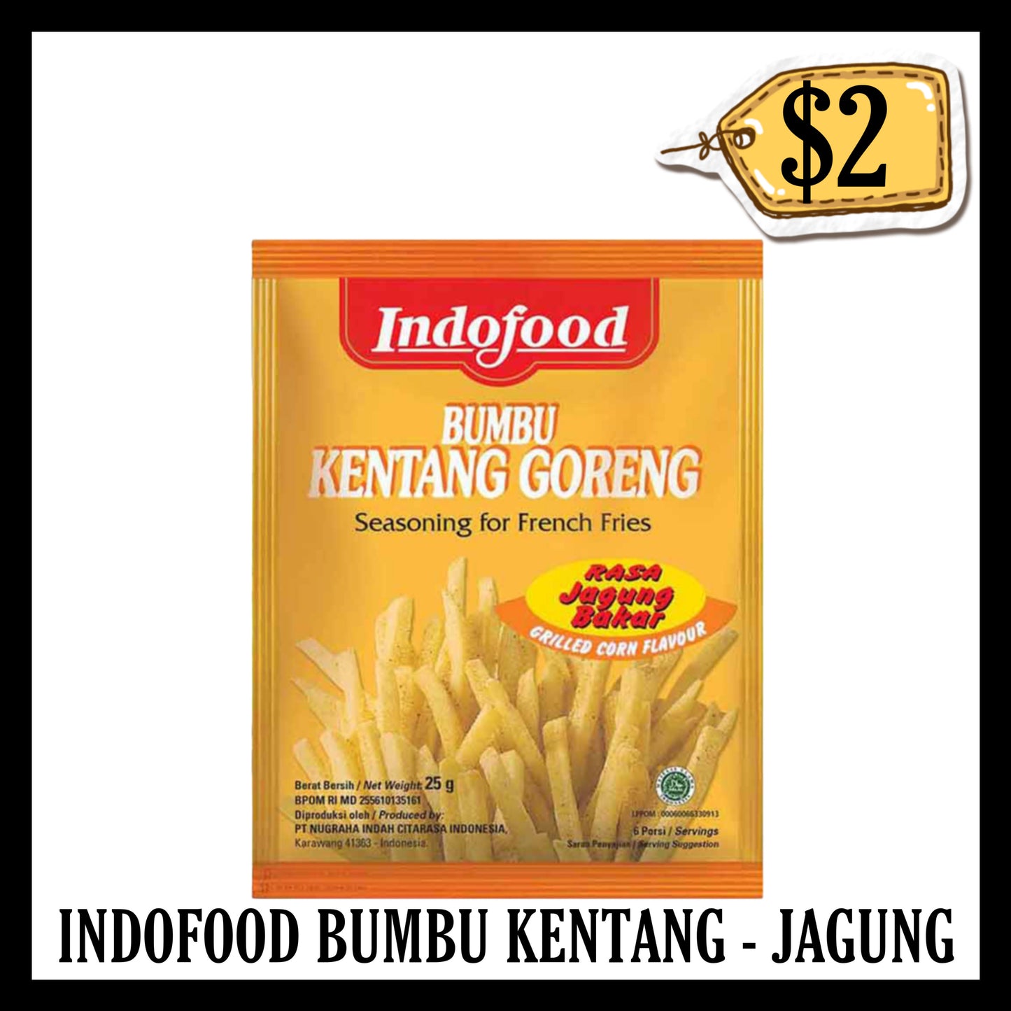 Indofood Bumbu Kentang Goreng Jagung Kuning (BBD 30 JAN 2027)