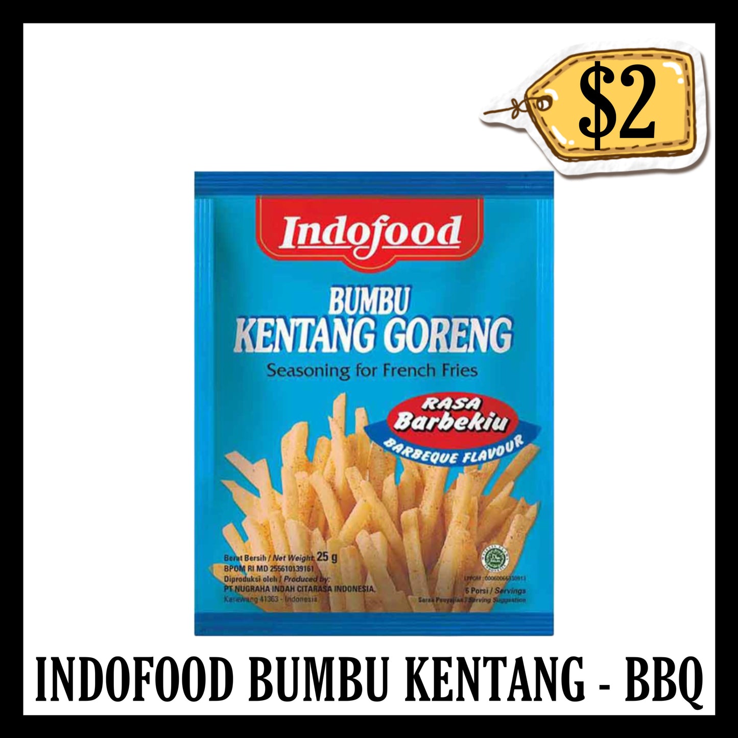 Indofood Bumbu Kentang Goreng Bbq Biru (BBD 04 FEB 2027)