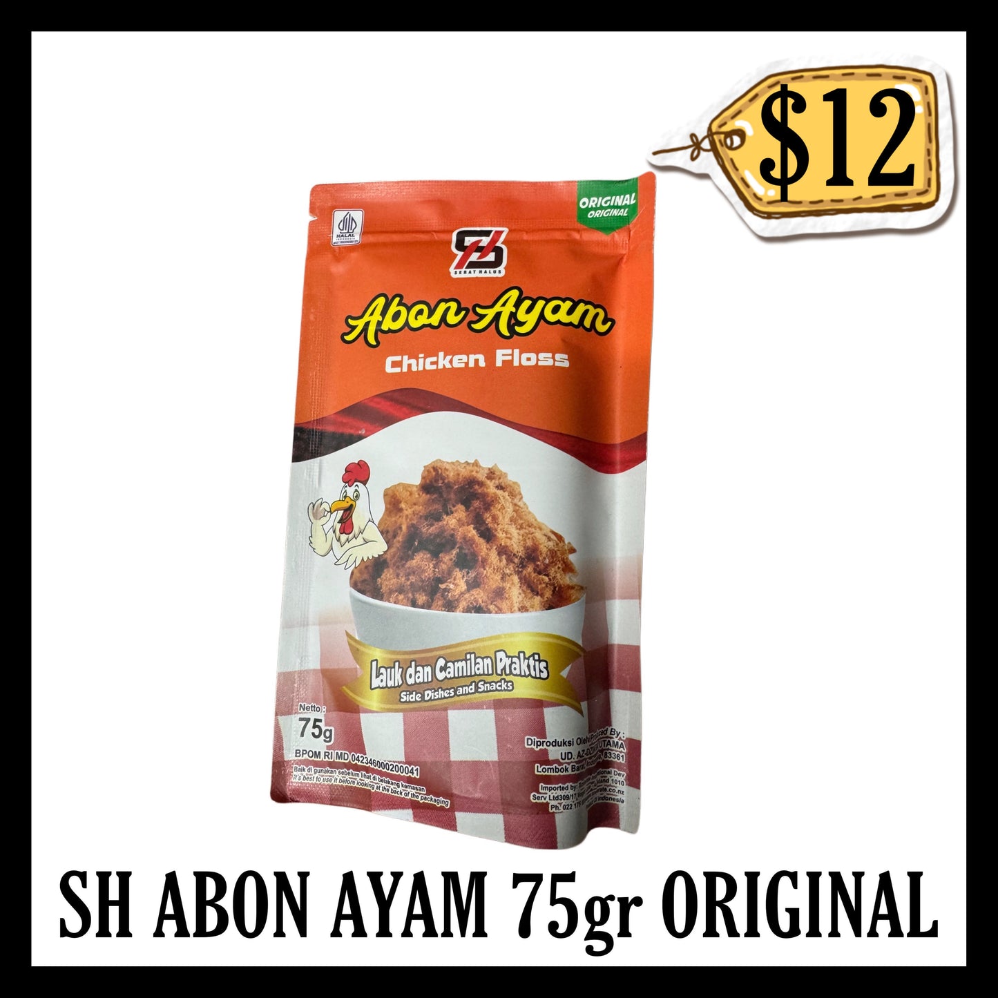 Sh Abon Ayam 75gr Original (BBD 25 AUG 2026)