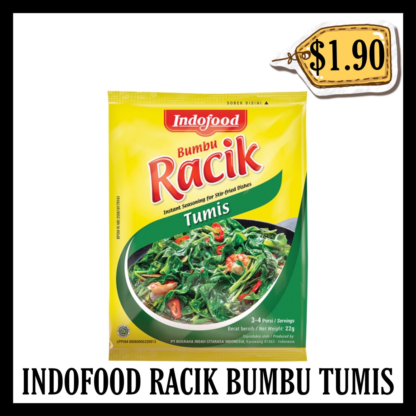Indofood Racik Bumbu Tumis (BBD 09 MAR 2027)