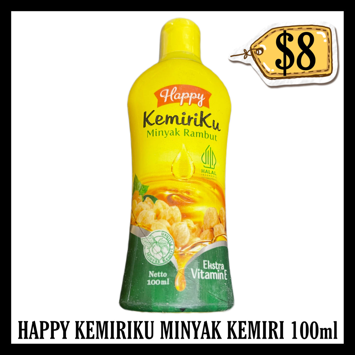 Happy Kemiriku Minyak Rambut 100ml (BB END MAY 2027)
