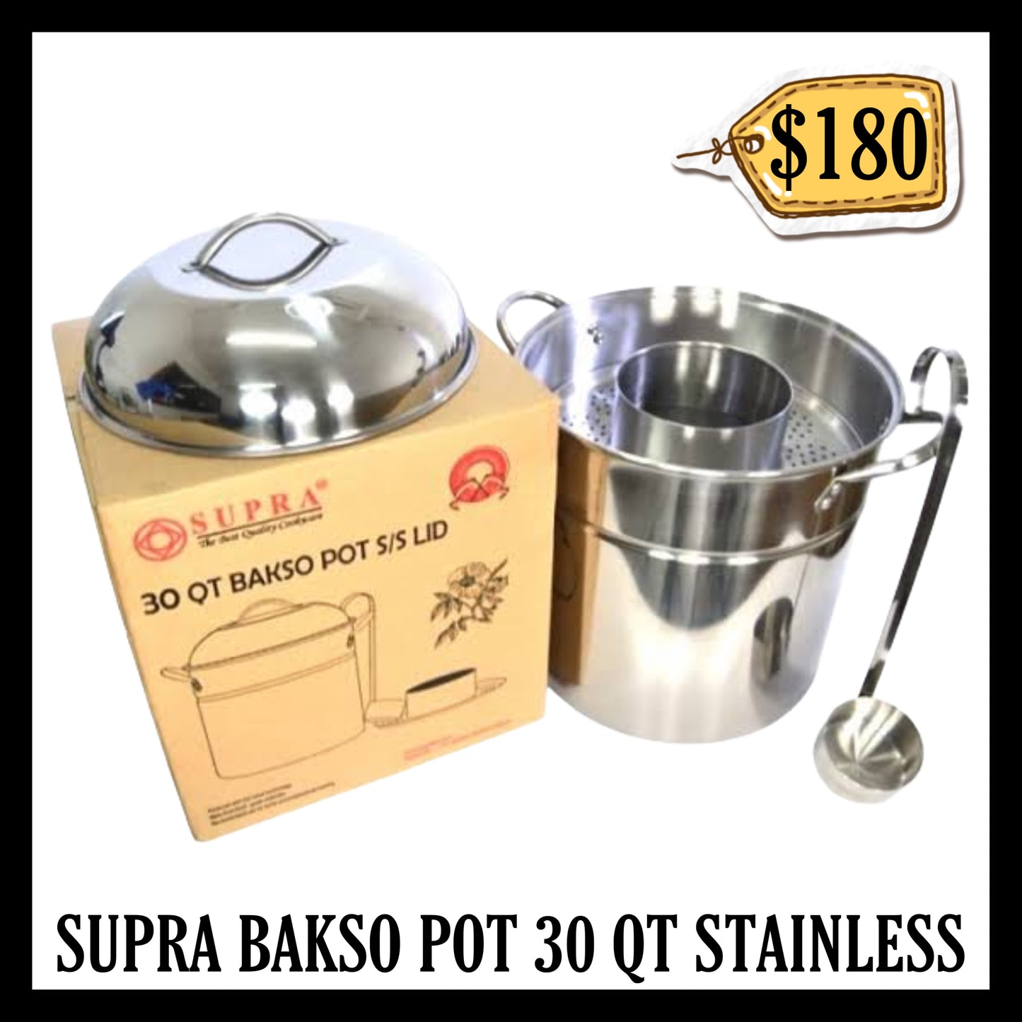 Supra Panci Pot Bakso 30 Qt
