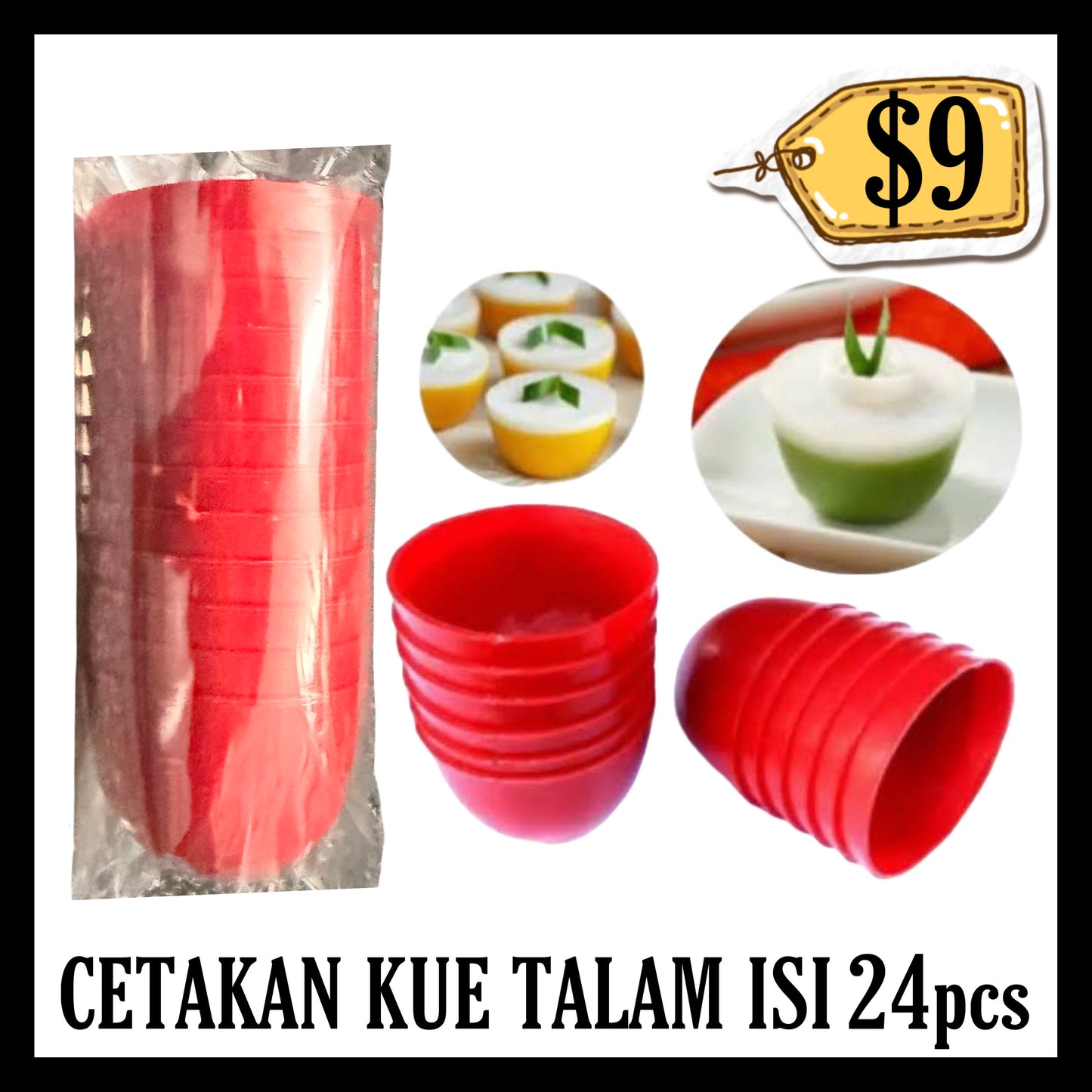 Cetakan Kue Talam Isi 12pcs