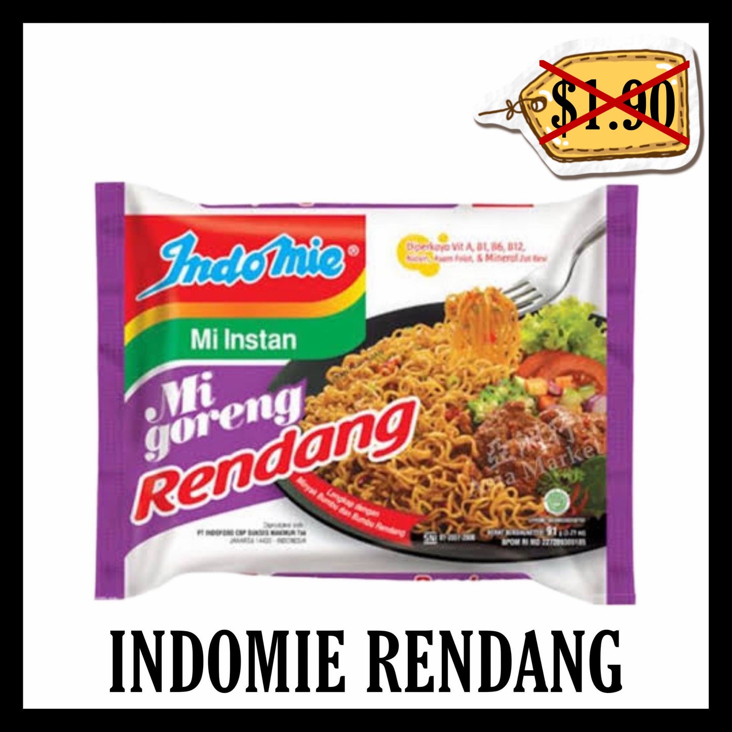(SALE 20% OFF) Indomie Goreng Rendang (BBD 25 JUL 2026)