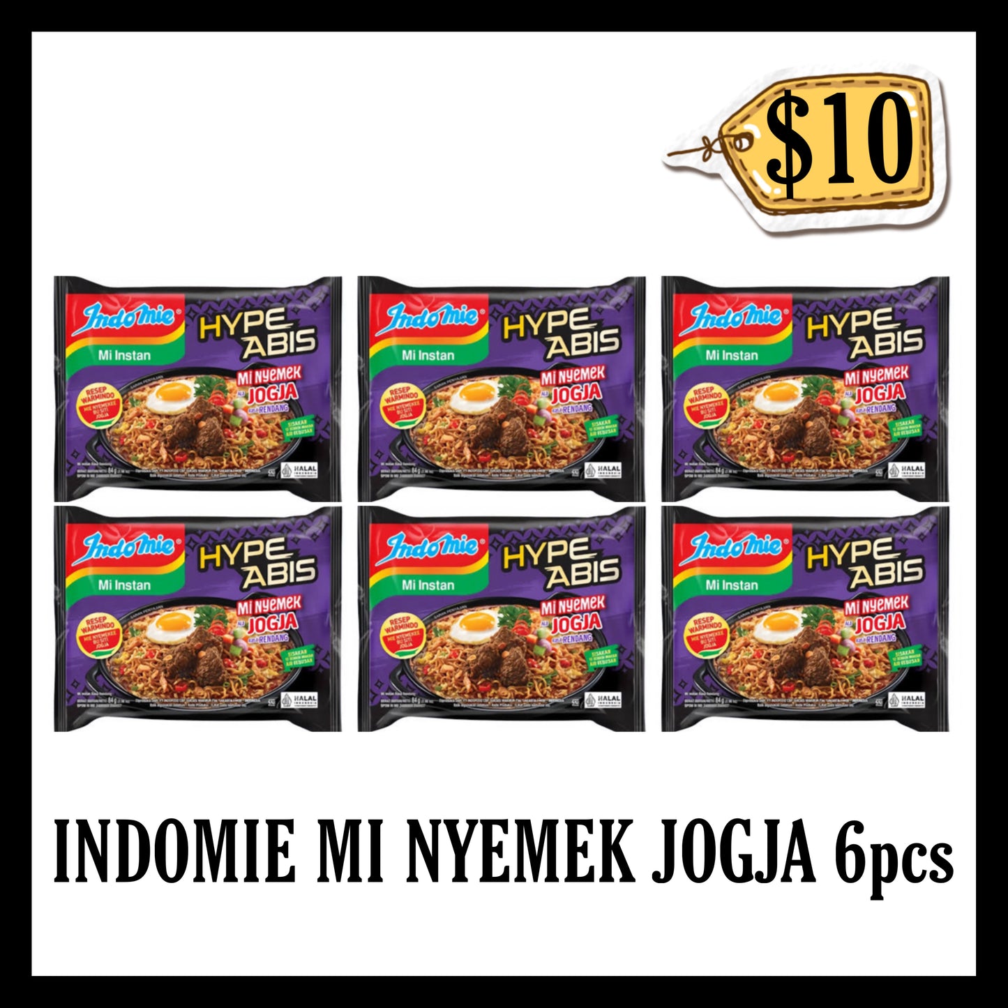 Indomie Kuah Mi Nyemek Ala Jogja Rasa Rendang ($10 BUNDLE DEALS)(BBD 30 NOV 2026)