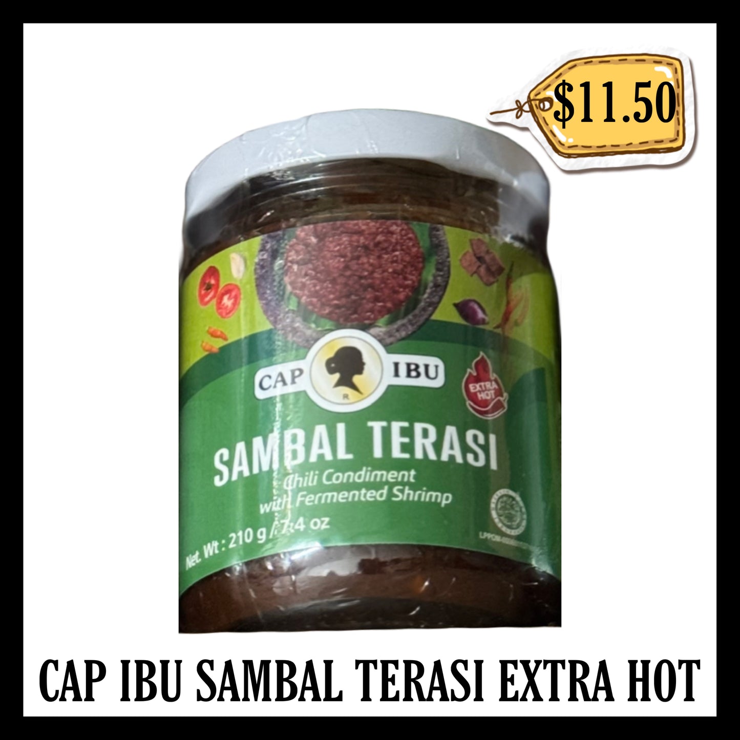 Cap Ibu Sambal Terasi Extra Hot (BB 13 AUG 2026)