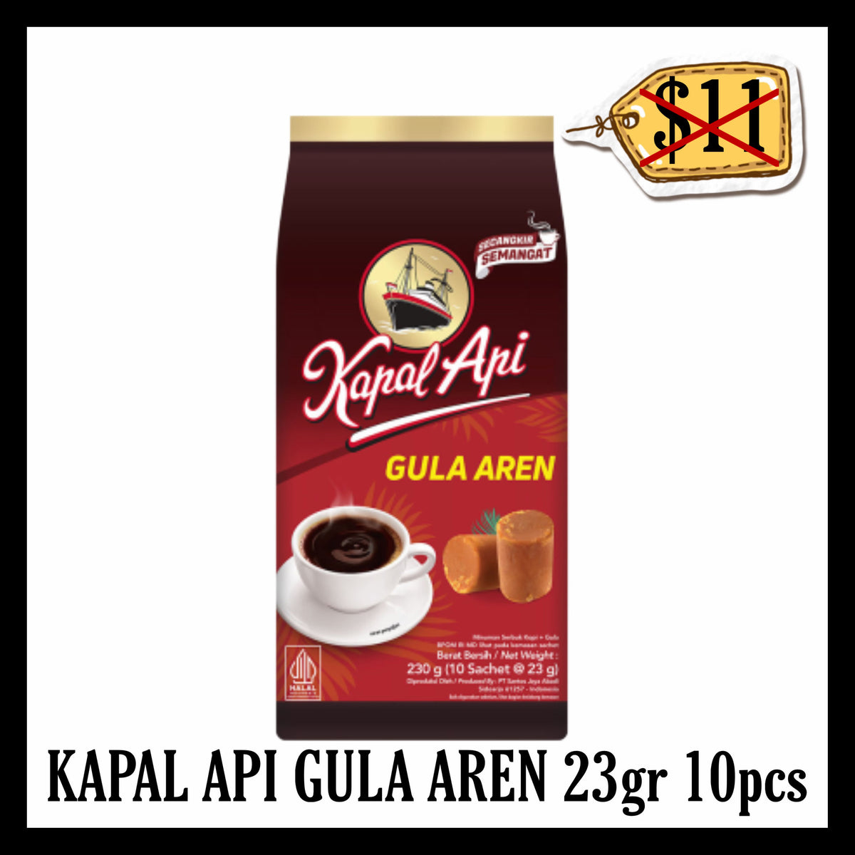 (SALE 20% OFF) Kapal Api Gula Aren Kopi Sachet 10pcs (BBD 15 NOV 2026)