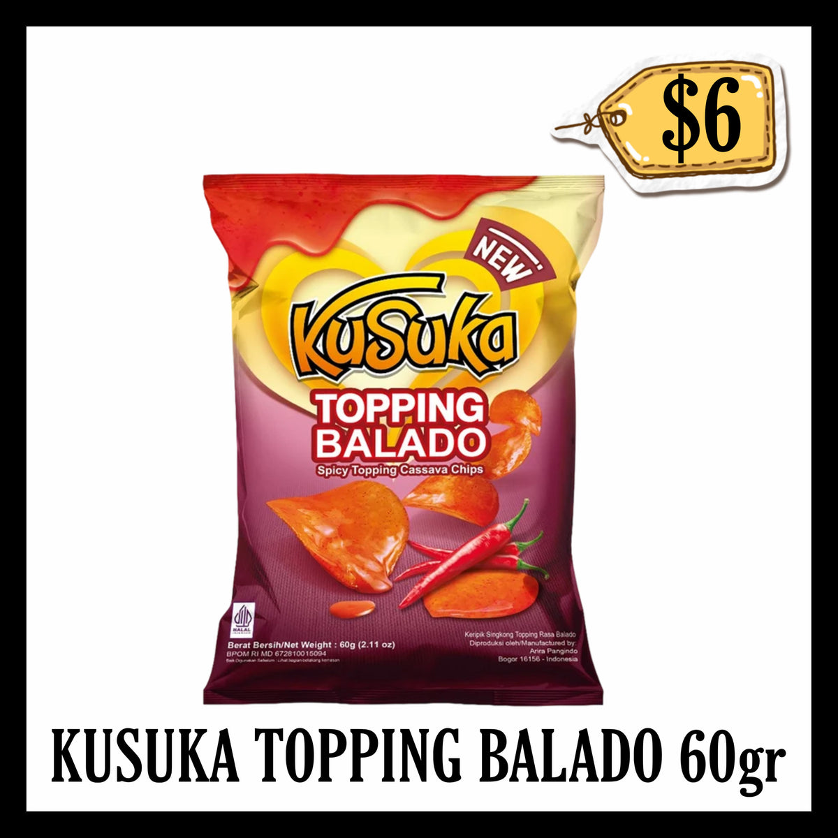 Kusuka Topping Balado 60gr (BBD 21 JUL 2027)