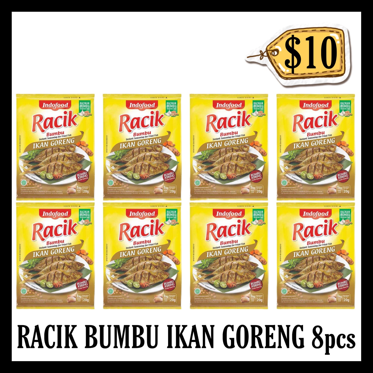 Indofood Racik Bumbu Ikan Goreng 8pcs ($10 BUNDLE DEALS)(BBD 24 DEC 2026)