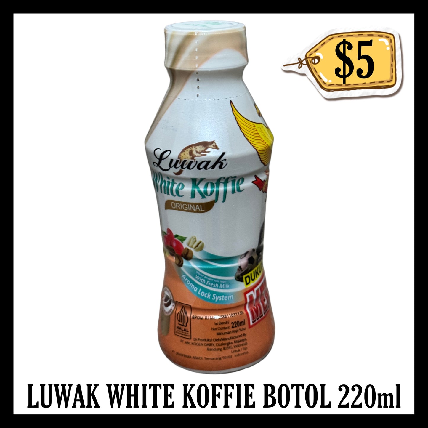 Luwak White Koffie Botol 220ml (01 JAN 2026)